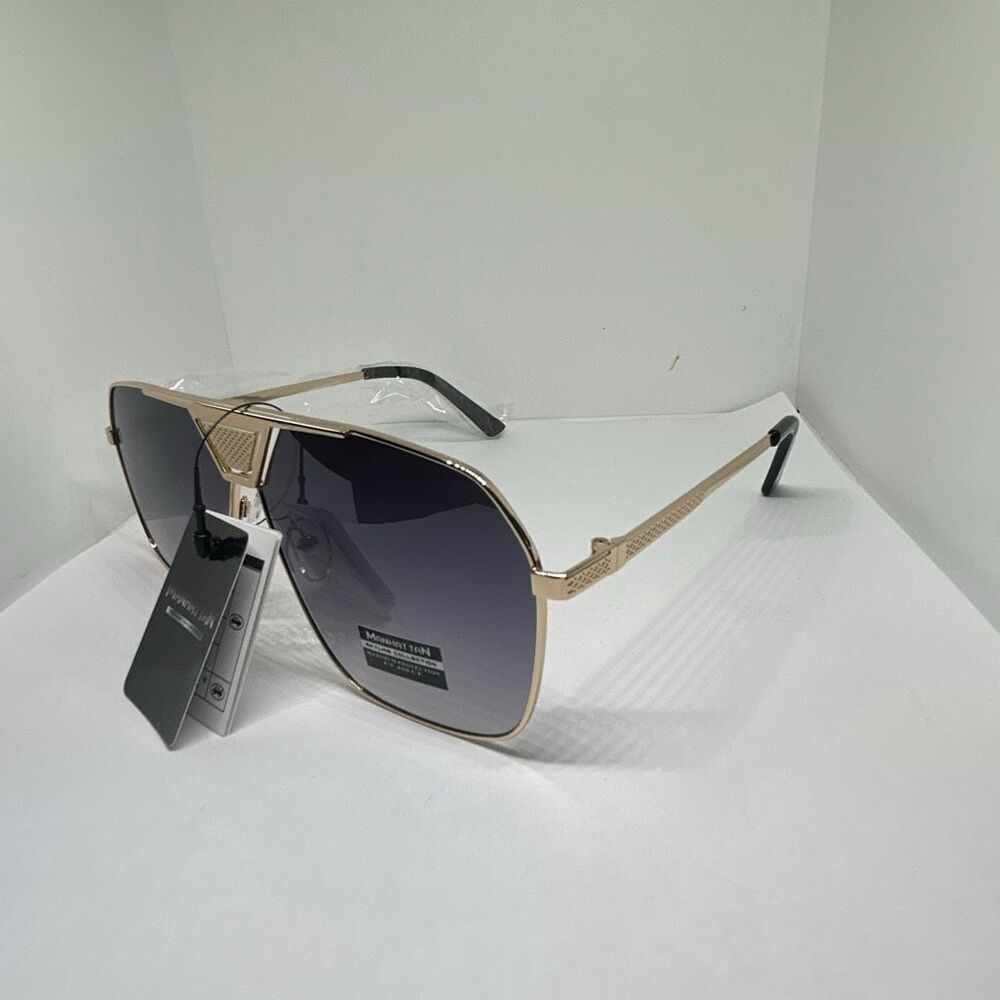 Manhattan Style Collection Shield Aviator Sunglasses UV400 – New